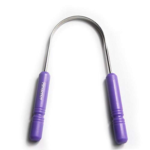 Tongue Scraper Cleaner, Surgical Grade Antibacterial Stainless Steel (Limpiador de lengua de acero inoxidable), Eliminates Bad Breath Halitosis (Colors may vary) - Thumbnail 7