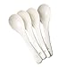 Porlien White Bone China 6.75-inch Chinese Soup Spoons Set of 4