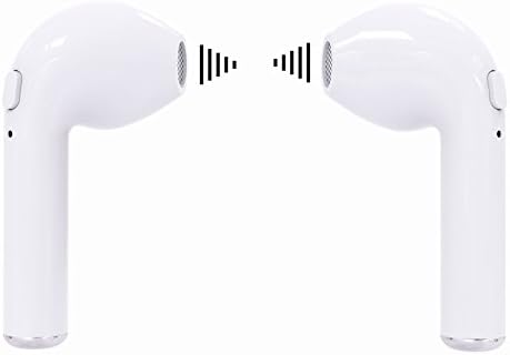 Wireless Earbuds, DORNLAT(TM) Mini Bluetooth Headphones Twins V4.2 Car Stereo Headsets Music Earphones With Build in Mic Noise Cancelling Hand-Free Calls for iPhone Android [Both Ears] (White)