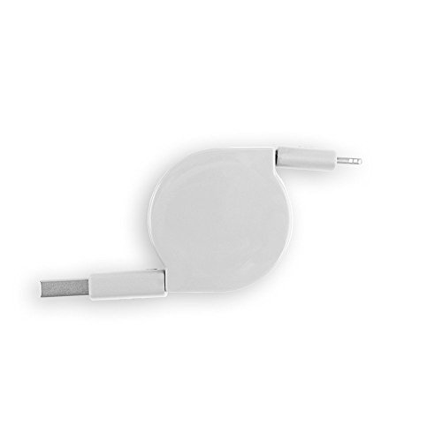 Cyberguys Apple MFi Certified 2 ft (Retractable) Lightning 8 Pin to USB Charge and Sync Cable for iPhone iPhone 5/6/6s/Plus/iPad Mini/Air/Pro, Great for travel,