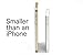 Energio 3850mAh Slim External Battery Pack with Built-in Micro-USB Cable and Lightning Adapter for Smartphones - Silver