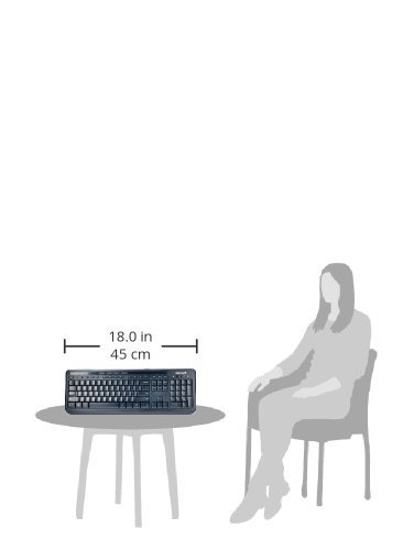 Microsoft Wired Desktop 600 (Black) - Wired Keyboard and Mouse Combo. USB Connectivity. Spill Resistant Design. Plug and Play