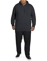 Sudadera de felpa con capucha grande y alta para hombre   Essentials, ajustada por DXL