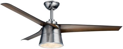 Wind River WR1638SSWAL, Cylon Stainless steel 52" Ceiling Fan with Light &amp; Remote