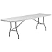 Flash Furniture 8-Foot Bi-Fold Granite White Plastic Banquet and Event Folding Table with Carrying Handle primary