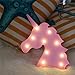 AIZESI Unicorn Marquee Light Sign Night Light Wall Decoration Room Decor,Unicorn Marquee Sign Desk Table Lamp,Kids Gift for Birthday Xmas Colorful Pink Unicorn Night Light Led (Pink) Christmas Gifts