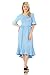 iconic luxe Women's Premium Knit Cropped Bell Midi Dress
