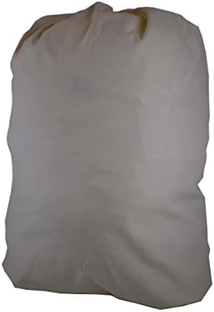 Laundry Bag with Locking Closure Drawstring – Extra Large Heavy Duty 100% Nylon, Large & Foldable Clothes Sack – Lightweight Dirty Laundry Organizer for Travel, Dorm, Gym – L 40" x H 50" (WHITE)
