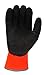 G & F 1528M GripMaster Cold Weather Outdoor Work Gloves, Winter Driving Gloves, Micro-Foam Latex Double Coated, heavy Duty, Medium, 1 Pair,Black/Orange