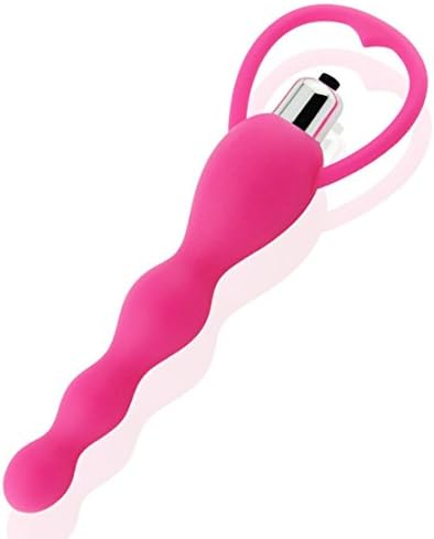 PURE DREAM QJ HOTPINK Vibrating PLUG wand Beads for Men / Women - Silicone Butt - Massager