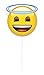 Emoji Faces Photo Booth Props - Assorted Designs, 8 Pcs