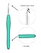 11Pcs Crochet Hooks Set with 9Pcs Lace Hook 0.5mm-8mm Ergonomic Grip Handles Compatible Arthritic Hands