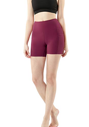 image for TSLA Women's (Pack of 1) Active Bike Running Yoga Shorts Side/Hidden P