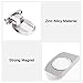 GGIENRUI Magnetic Door Stopper Floor Door Stop Magnetic Heavy Duty Door Holder for Keep Door Open with 3M Self Adhesive and Conceal Screw Mount, 1pcs, Silver