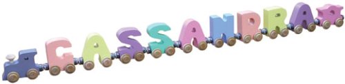 9 Letter Pastel NameTrain - Made in USA