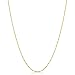 Kooljewelry Solid 14k Yellow, White or Rose Gold 0.7mm Thin Rope Chain (14, 16, 18, 20, 22, 24 or 30 inch)