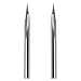 Carbide Engraving Bit, EnPoint 20 Degree Engraving Bit 1/8” 3.175mm Shank 0.5mm Tip 38mm Total Length 2 Flutes Striaght Grooves CNC V Bit Marking Conical V-Bit Steel Aluminum Brass MDF Wood