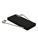 Eoso 10000mah Ultra Slim Dual Port USB Fast Charging Portable Power Bank Built-in Micro USB Cable External Battery Charger Pack for iPhone Samsung Galaxy HTC iPad Tablets Pc (10000mah Black)