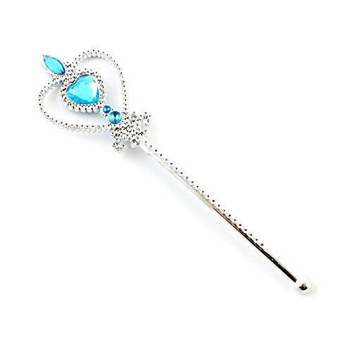 Kids Girl Queen Princess Crown and Wand Halloween Cosplay Holiday Party Accessories Gifts - Image 2