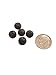 Lava Stone Beads 8mm for Essential Oil Diffuser Necklace (8mm, 5-Pack)
