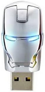 SandiosTM - High Quality/Data Travel Special Design Silver Metal Iron Man Mark 8GB USB Flash Drives 8GB Pen Drive Flash Memory Stick