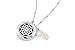1 Silver Dreamcatcher Essential Oil Diffuser Necklace - Aromatherapy Jewelry - Hypoallergenic 316L Surgical Grade Stainless Steel, 20.8” Chain + 9 Washable Insert Pads + Charms