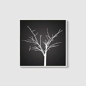 Framed Canvas Wall Art for Living Room, Bedroom Abstract Trees Canvas Prints for Home Decoration Ready to Hang - 16x16 inches