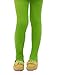 HDE Girl's Stockings Microfiber Opaque Footed Kids Tights (Lime Green, Small)