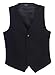 Gioberti Mens 5 Button Formal Suit Vest, Black, Small