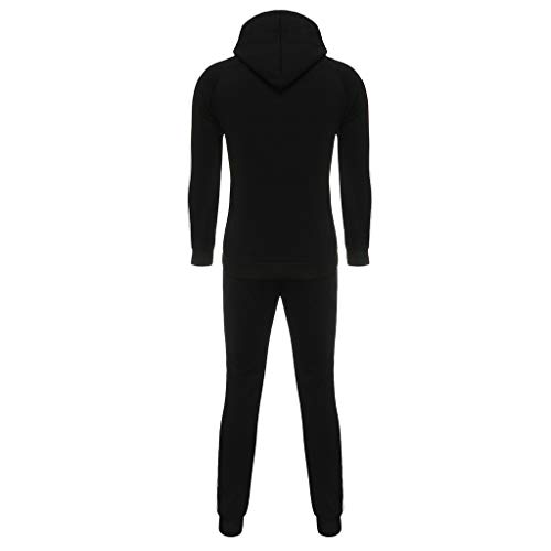 image for Ohvivid Men's Hooded Athletic Tracksuit Full Zip Casual Jogging Gym Sw
