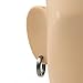 Stainless Steel Curved Face Round Hoop Men Earrings Brush Gunmetal 20mm