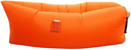 Kopaka Inflatable Floating Lounger Hammock with Carry Bag, Orange
