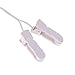 Ujuuu 2 Pack 3.5mm Plug Ear Clip Electrode Lead Wires, Electrode Wirs Ear Clamp for Tens Unit Cables Replacement
