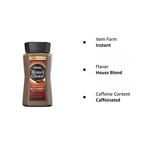 NESCAFE Taster's Choice Instant Coffee, House Blend (14 Ounce) Pricepulse