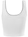 Fifth Parallel Threads FPT Basic Crop Tank Top White M