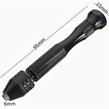Generic Style A : Hand Twist Drill Bit Jeweler Sliding Drilling Wood Olive Walnut Plastic Hole Punch Reamer Mini Handle Drill Universal Hand Drill