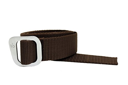 Dakota Web Belt Made in USA by Thomas Bates (Brown)