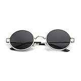 Menton Ezil Lennon Style Vintage Round Sunglasses with Polarized Lenses for Men Women