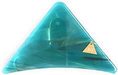 NEW Luxury Triangle Hair Claw Clip -Gorgeous Marble Turquoise
