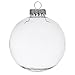 Clear DIY Plastic Globe Hanging 4" Inch Round Ornament Decoration Paintable Fillable