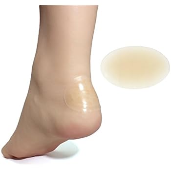 ZenToes Heel Blister Cushioned Bandages with Gel Guard Pads to Protect, Heal and Guard Skin from Rubbing Shoes - 12 Pack