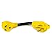 Proline Power Female 30Amp to 50Amp Male, RV Camper Adapter Cord, 12inch,10/3, STW (50M/30F)