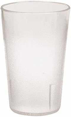Plastic Tumblers, Shatter Proof Cups, For Restaurant, Lunchroom, Cafeteria, Bar - Pack of 12 (8 oz, Clear)