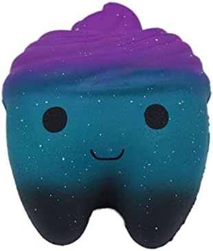 ソフト絞る解凍玩具スローリバウンドベント解凍学生解凍かわいいおもちゃのシミュレーション星空の歯おもちゃ ダークブルー 注目ブランド