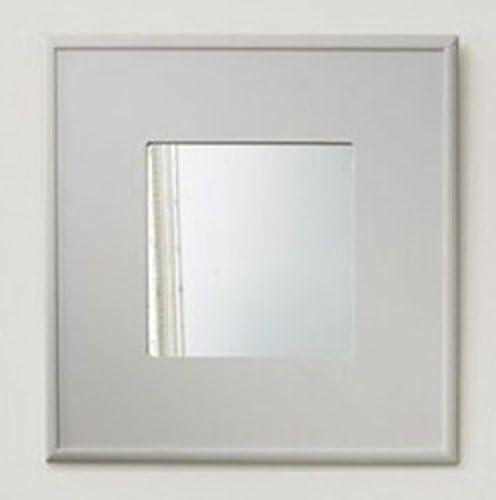 Aprodz Mango Wood Azubu Wall Decorative Mirror Frame| Wooden Mirror | White Finish