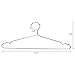 Ecrocy 20 Pack Strong Stainless Steel Hangers - 4mm Diameter 17.7 Inch