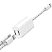 EXECCZO Splitter Adapter Compatible with iPhone X Xs Max Xr 7 8 Plus Ipad Ipad Pro, Dual Adapter for Headphone Jack Audio + Charge + Sync + Music Control Adapter Compatible iOS 12 or Later