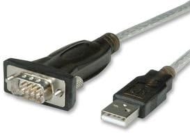 ROLINE 12.02.1160 COMPUTER CABLE, USB2.0-DB9, 1.8M, CLEAR