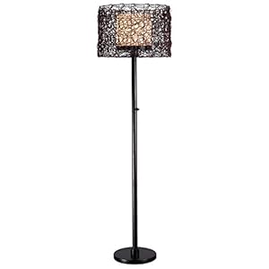 Kenroy Home 32220BRZ Tanglewood Standing Outdoor Floor Lamp, Bronze