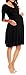 Happy Mama women Maternity Pregnancy Easy Breastfeeding Circle Jersey Dress 282p Black 10